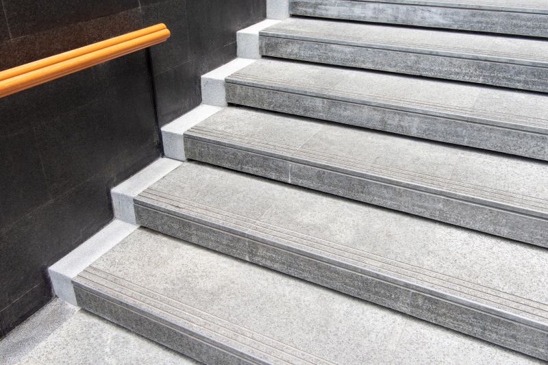 Newly Repaired Concrete Steps