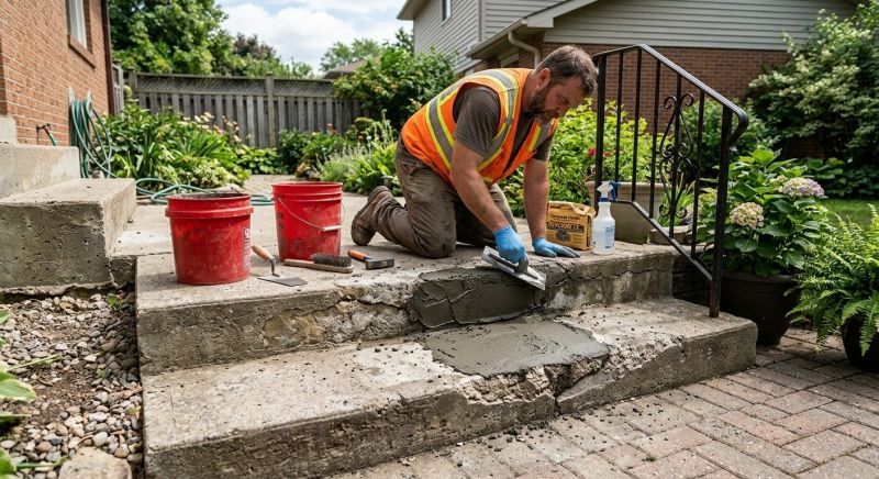 Cement Step Repair Service
